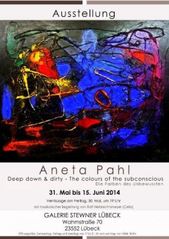 cy_Plakat_Ausstellung_Aneta-Pahl_Deep-down-and-dirty_Galerie-Stewner-Luebeck_Mai-Juni-2014
